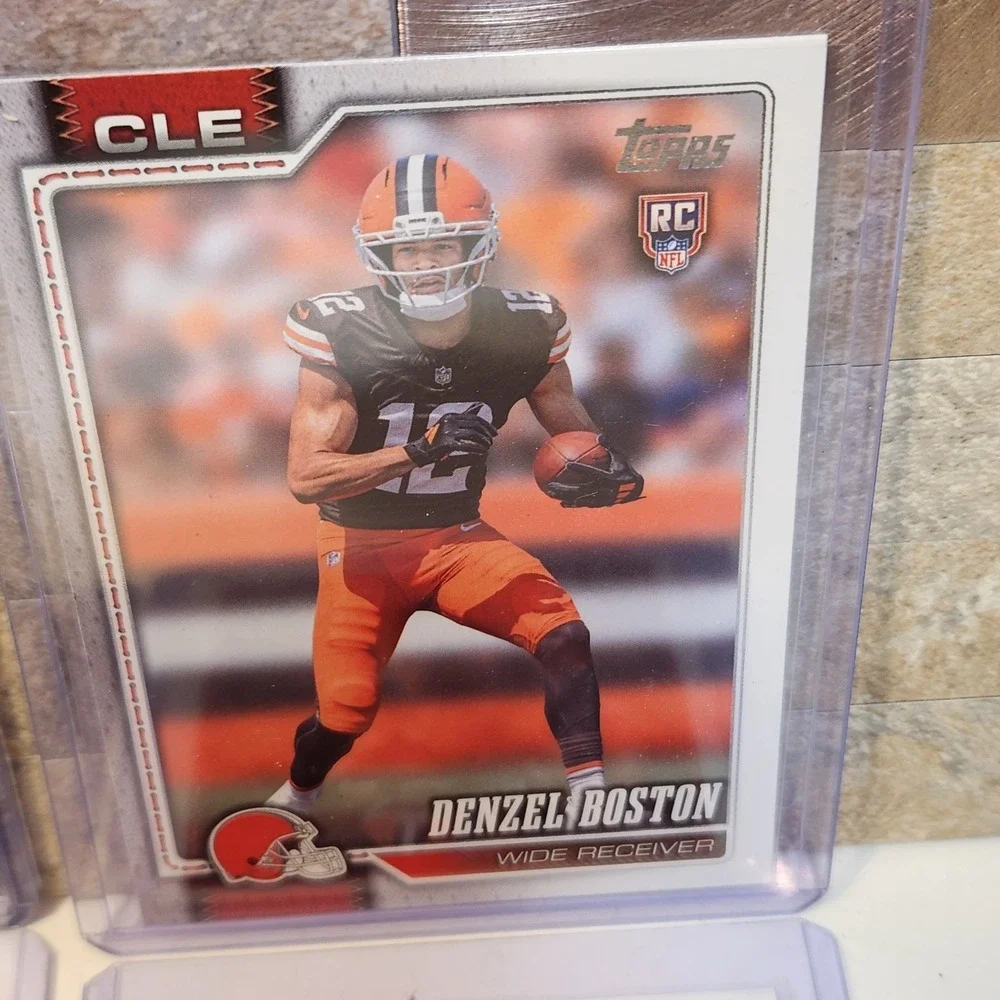 2026 Topps Flagship Denzel Boston Rookie Card Cleveland Browns RELIC Lot of 4